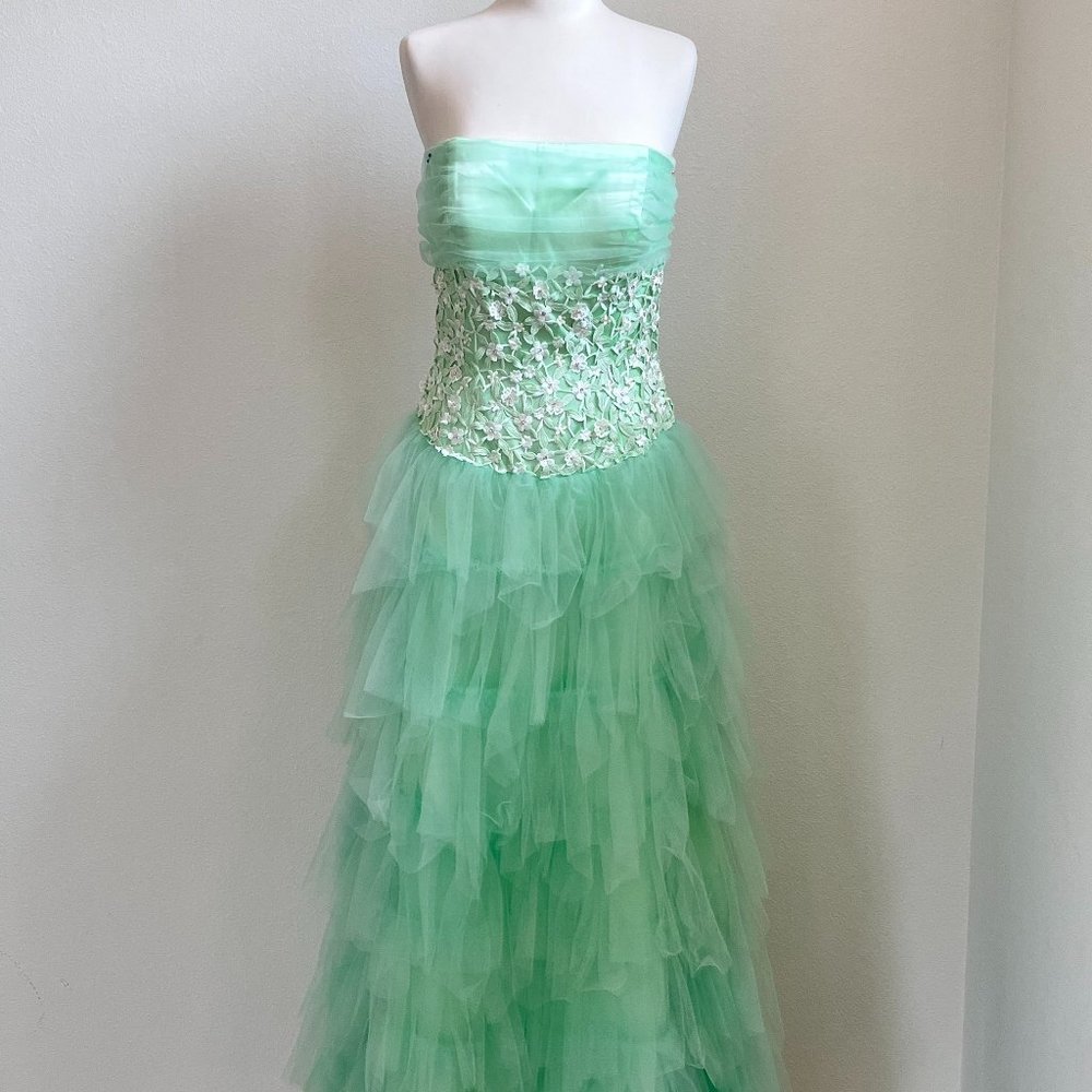 Mint Ruffled Dress